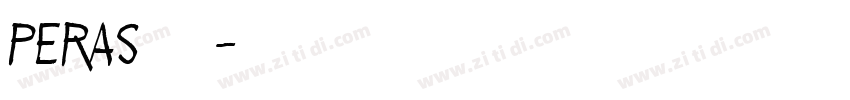 peras 粗体字体转换